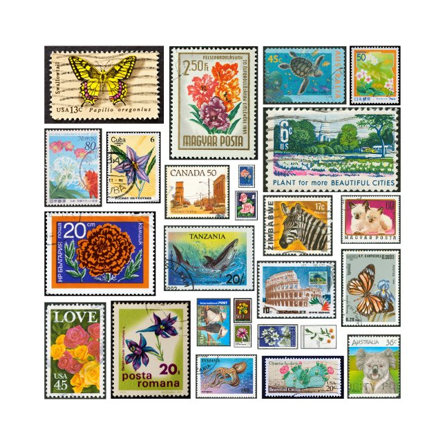 Briefmarke Patches Tote Bag Tragetasche (Von Creator hochgeladen)