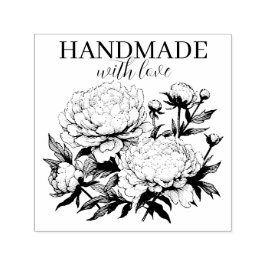 Briefmarke-Peonys aus selbstfarbenem Kautschuk Permastempel