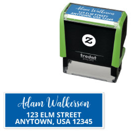 Briefmarke personalisierter Skriptnamen mit einer Permastempel