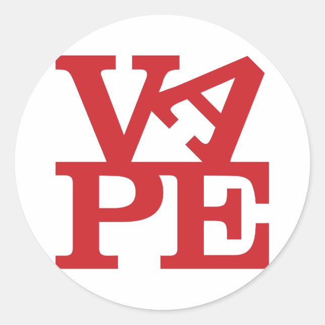 Briefmarke Runder Aufkleber (Vorderseite)