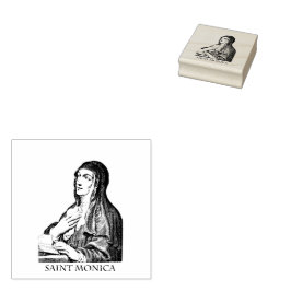 Briefmarke Saint Monica Rubber Gummistempel