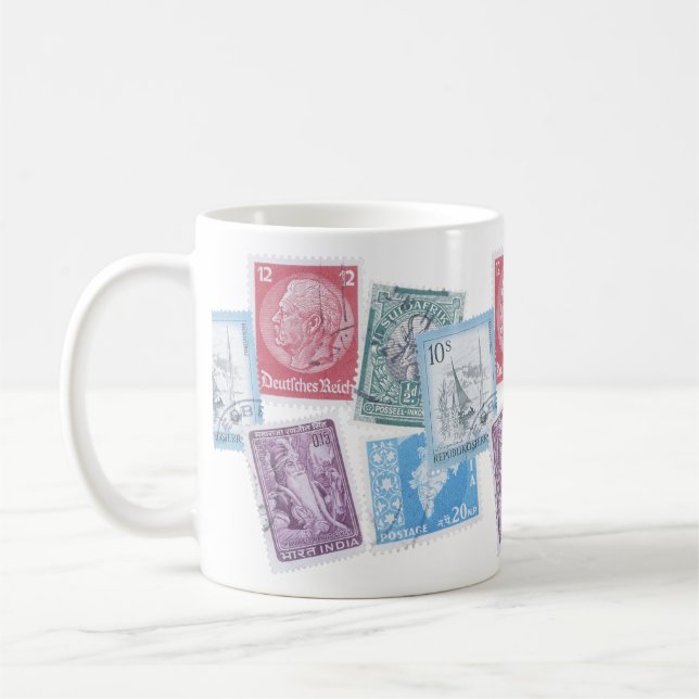Briefmarke Sammeln Monat Tasse (Links)