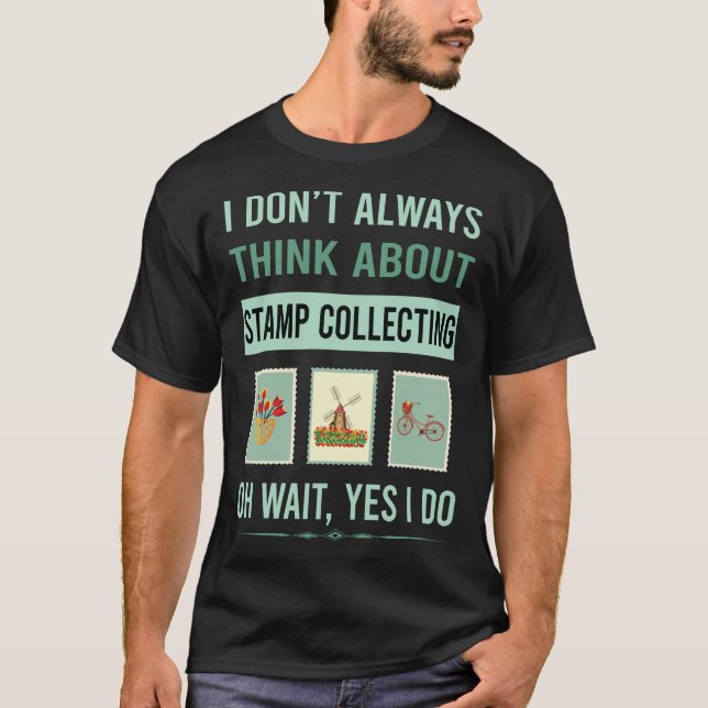 Briefmarke Sammeln von Briefmarke Philatelist Phil T-Shirt (Vorderseite)