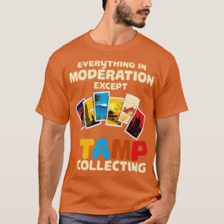 Briefmarke Sammler Briefmarke sammeln Funny 8 T-Shirt
