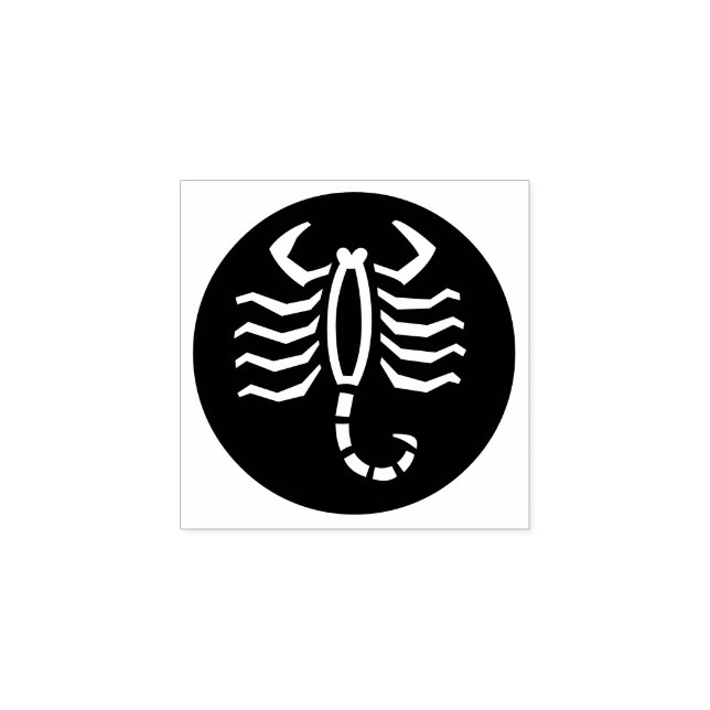 Briefmarke "Scorpio" Gummistempel (Prägung)