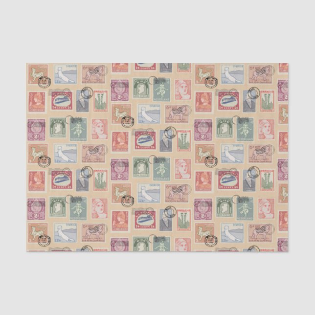 Briefmarke Seidenpapier (Vorderseite)