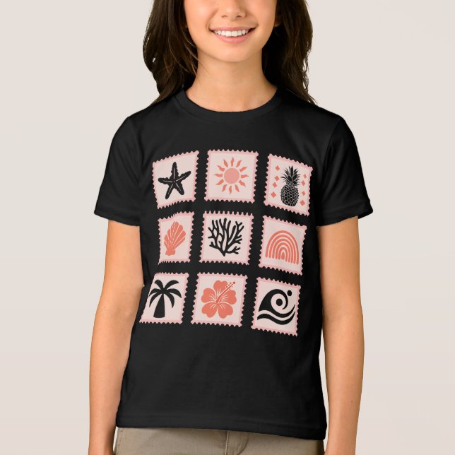 Briefmarke Tri-Blend Shirt (Vorderseite)