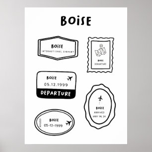 Briefmarke Vintages Design Poster