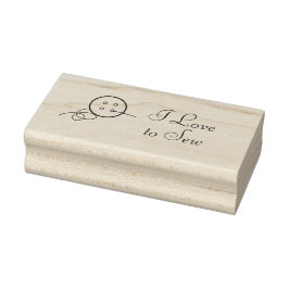 Briefmarke von Button- und Thread-Art Gummistempel