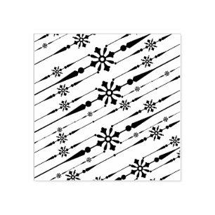 Briefmarke von Designerschneeflocken Gummistempel