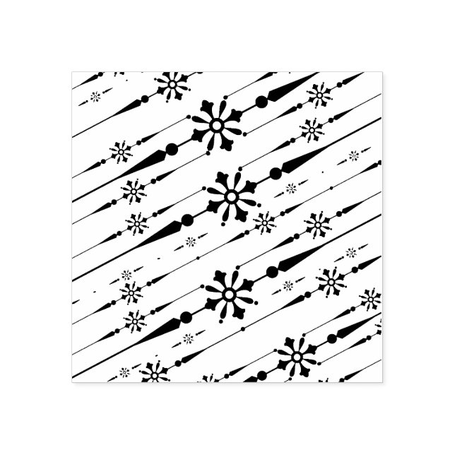 Briefmarke von Designerschneeflocken Gummistempel (Prägung)