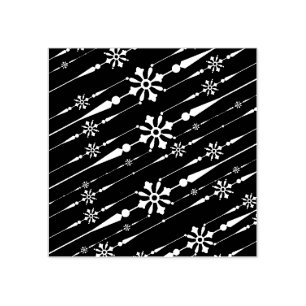 Briefmarke von Designerschneeflocken Gummistempel