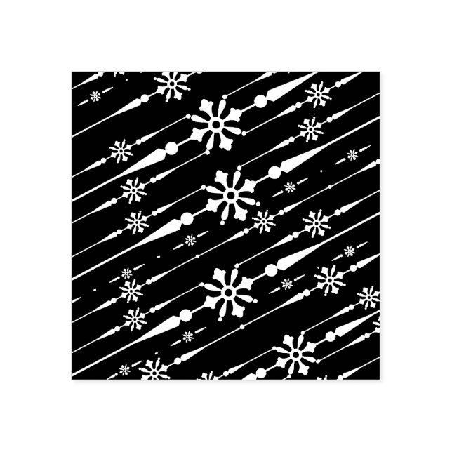 Briefmarke von Designerschneeflocken Gummistempel (Prägung)