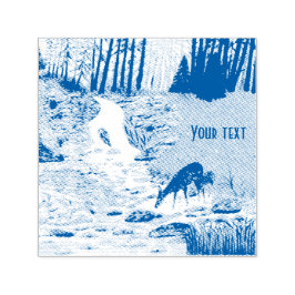 Briefmarke von Dot und Fawn Self Inking Permastempel