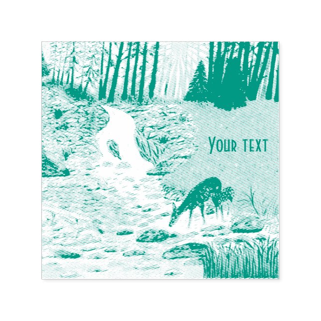 Briefmarke von Dot und Fawn Self Inking Permastempel (Design)