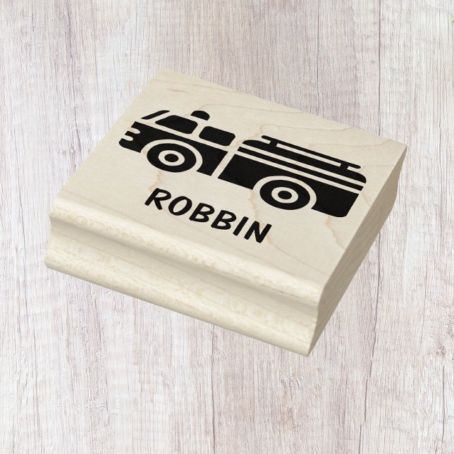 Briefmarke von Feuerwehrfahrzeugen Gummistempel (Von Creator hochgeladen)