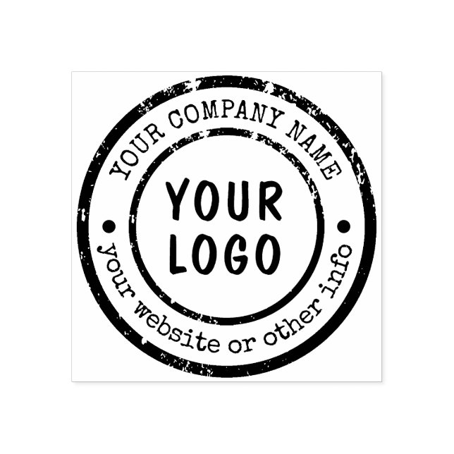 Briefmarke von Firmennamen Firmenlogo Gummistempel (Prägung)
