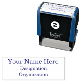 Briefmarke von personalisierten Büros und Handwerk Permastempel