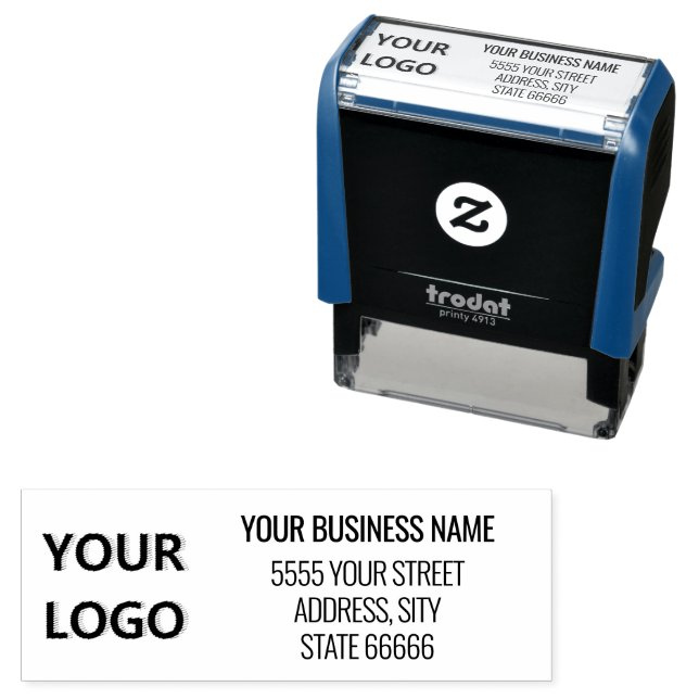 Briefmarke von personalisierten Logo-Namen für Rüc Permastempel (Beispiel)