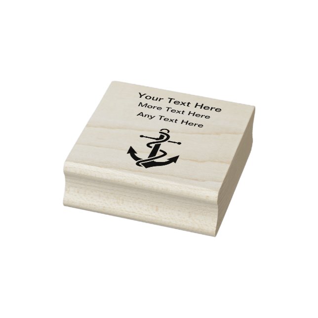 Briefmarke von Schiffsanker-Marinekautschuk Gummistempel (Stempel)