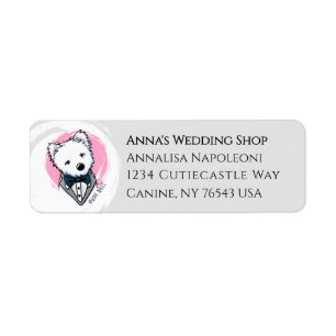 Briefmarke Wedding Westie