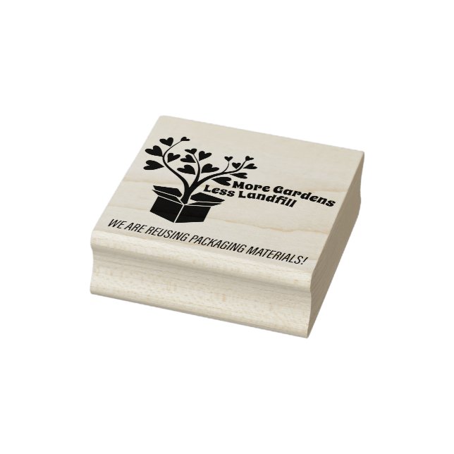 Briefmarke Wiederverwenden von Verpackungen mit Ba Gummistempel (Stempel)