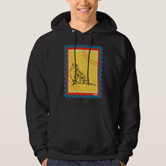 Briefmarke Wildtier Leopard Hoodie (Vorderseite)