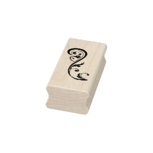 Briefmarke Wirbler Blume Gummistempel