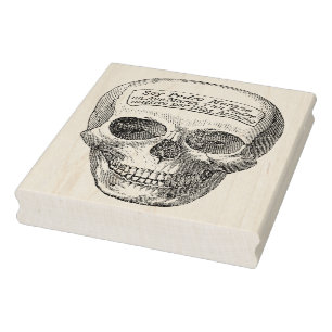 Briefmarke zur Darstellung von Skull Gummistempel
