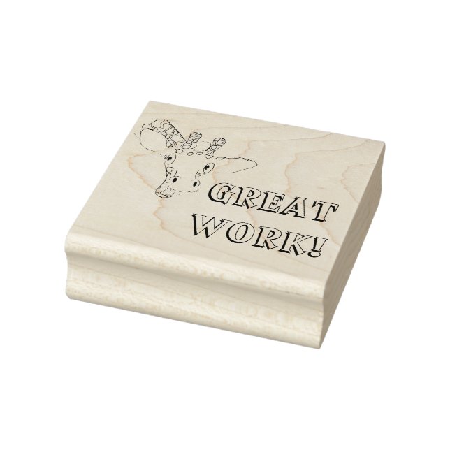 Briefmarke zur Förderung von Giraffe Rubber Gummistempel (Stempel)