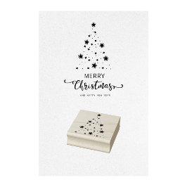 Briefmarke zur Weihnachtssterntreppe-Briefmarke Gummistempel