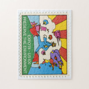 Briefmarken-Puzzle der Vereinigten Staaten