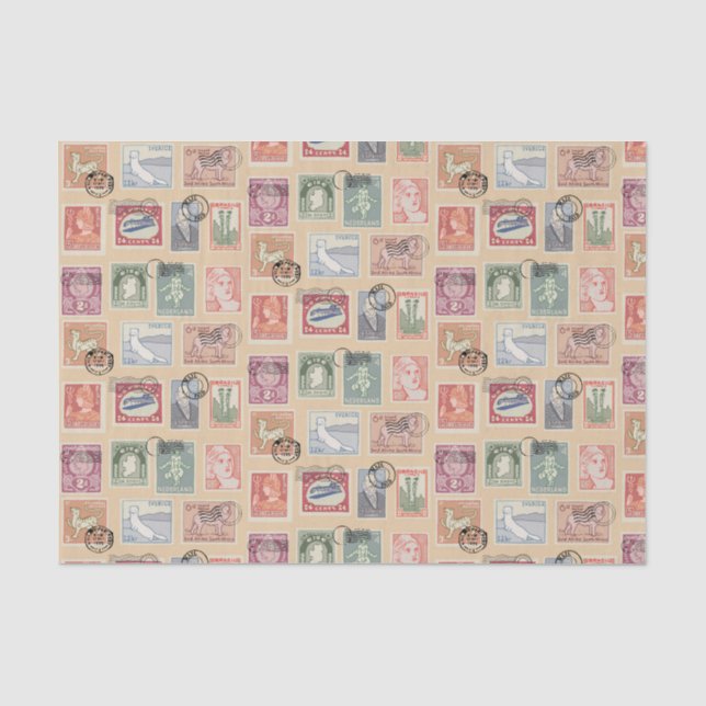 Briefmarken Seidenpapier (Vorderseite)