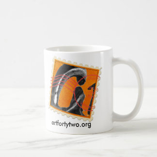 Briefmarken-Tasse der Kunst-zweiundvierzig Kaffeetasse