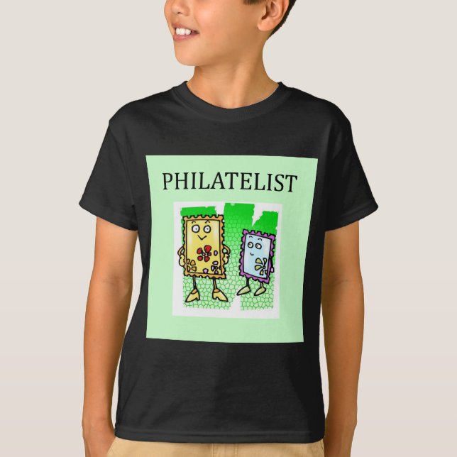 Briefmarkenkollektor T-Shirt (Vorderseite)