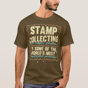 Briefmarkensammeln Lustiger Briefmarkensammler Phi T-Shirt