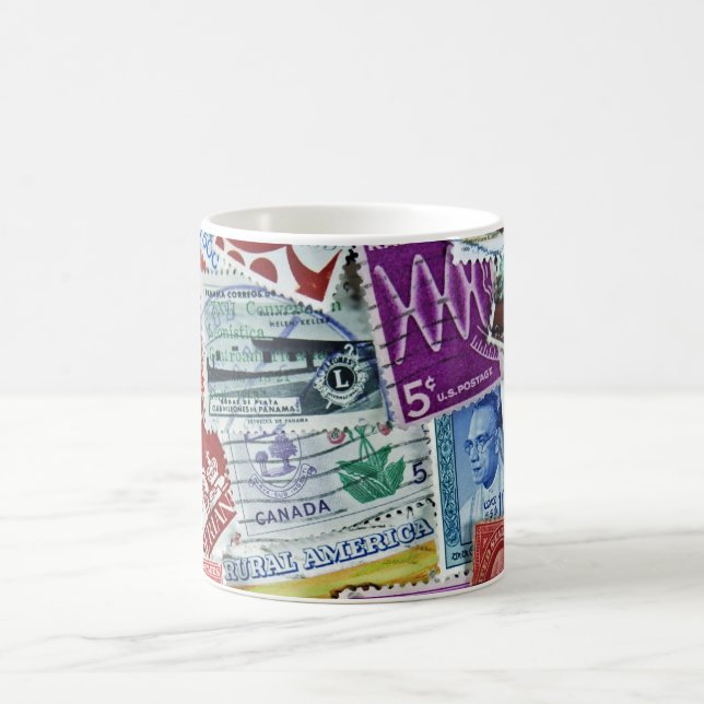 Briefmarkensammlung Kaffeetasse (Mittel)