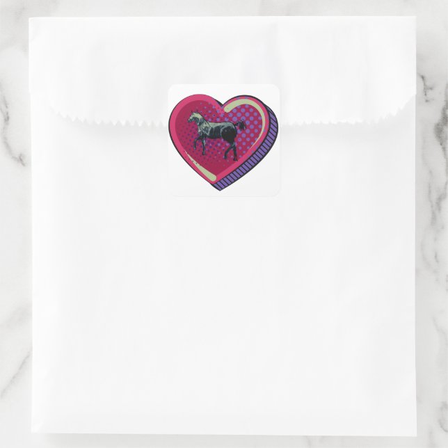 Briefmarkenumschlag Quadratischer Aufkleber (Tasche)