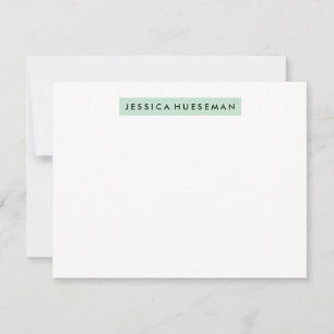 Briefpapier des Leuchtmarker-A2 - Minze Mitteilungskarte