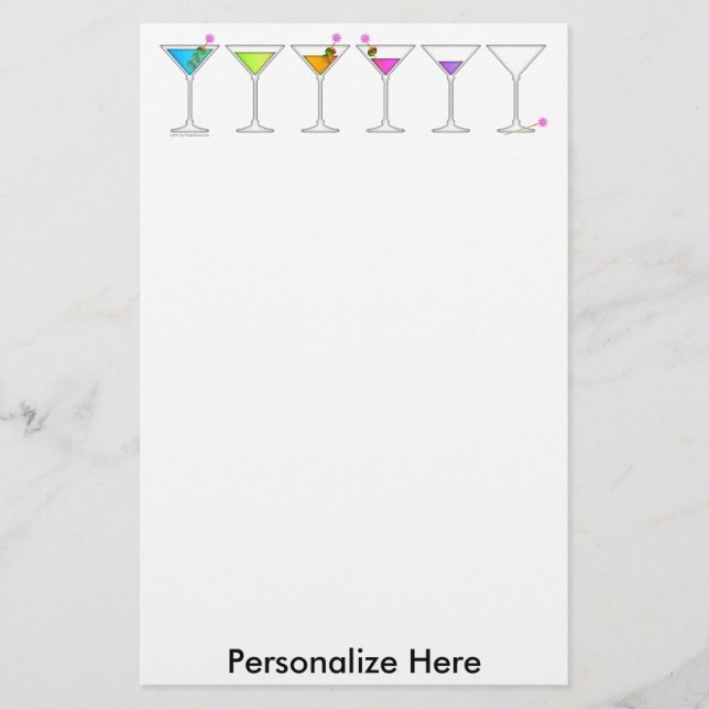 Briefpapier - MARTINIS, gehend, Gehen, gegangen (Vorderseite)