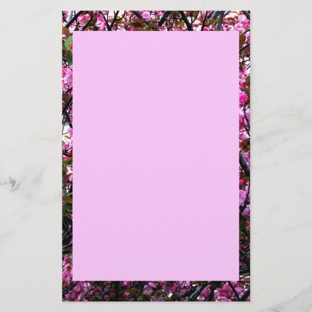 Briefpapier mit Kirschblüten-Foto (Vorderseite)