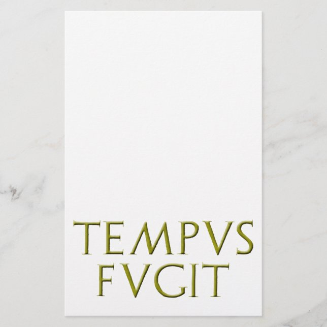 Briefpapier TEMPUS Fugit (Vorderseite)