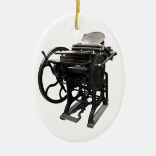 Briefpresse 1888 ovales Ornament