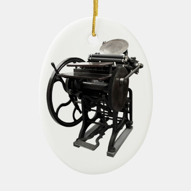 Briefpresse 1888 ovales Ornament (Vorne)