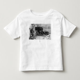 Briefträger mit "vereinigte Post-" Automobil Kleinkind T-shirt