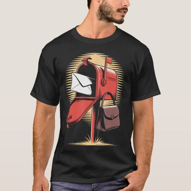 Briefträger Postbote Post T-Shirt (Vorderseite)