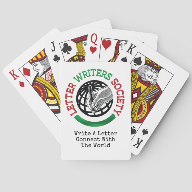 Brieftschriftenvereinigung, die Karten spielt Spielkarten (Rückseite)