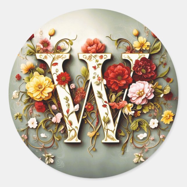 Briefumschlag W Runder Aufkleber (Vorderseite)