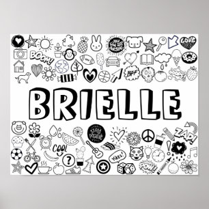 "BRIELLE" Kontur-Design Poster