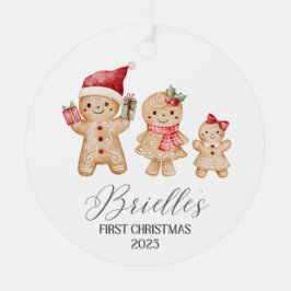 Brielle Personalized Baby's First Christmas Ornament Aus Metall